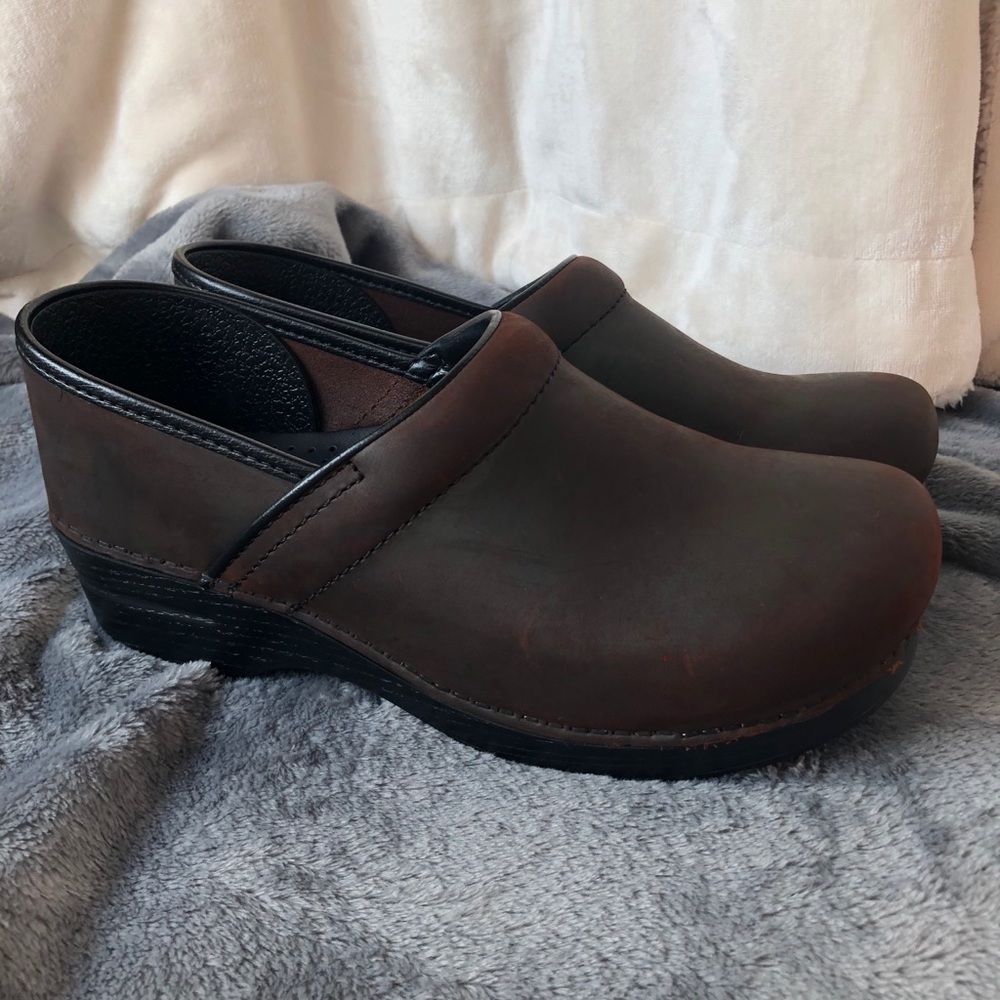 Dansko Clogs, Antique Brown, Never Worn